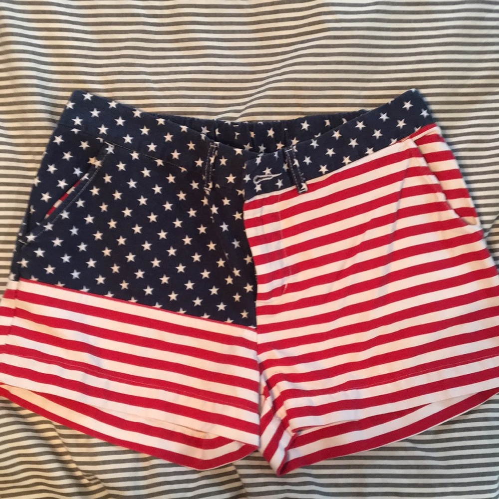 Women’s Chubbies American Flag cotton shorts sz 8